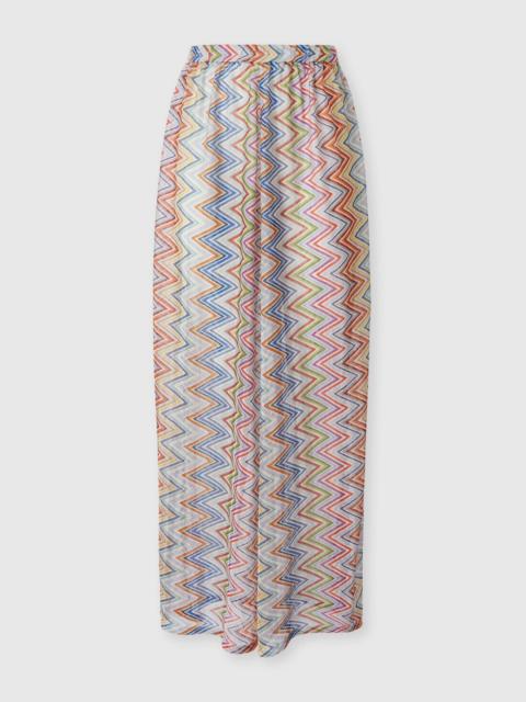 Missoni Zig zag printed fabric cover-up trousers