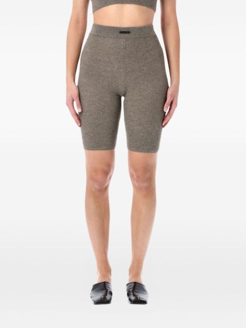 waffle-knit shorts