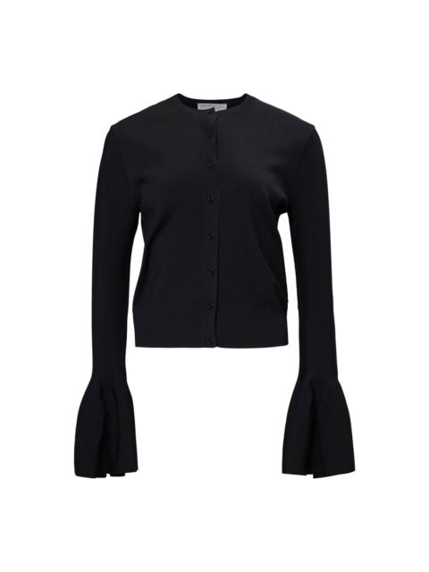 Stella McCartney Compact Knit Bell Sleeve Cardigan