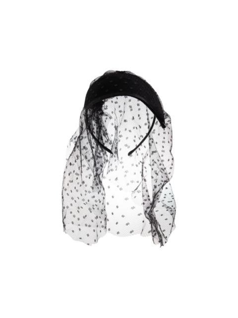 Alexander McQueen lace veil hat