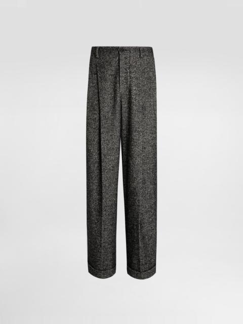 Dolce & Gabbana Wool chevron trousers
