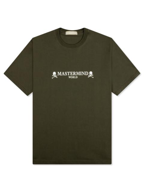 MASTERMIND WORLD T-SHIRT - OLIVE