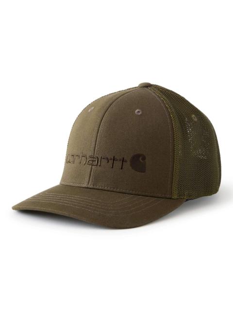 Carhartt Rugged Flex® Fitted Canvas Mesh-Back Logo Graphic Cap