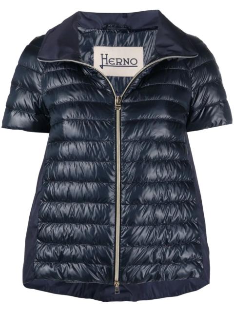 Herno short-sleeved padded-design jacket