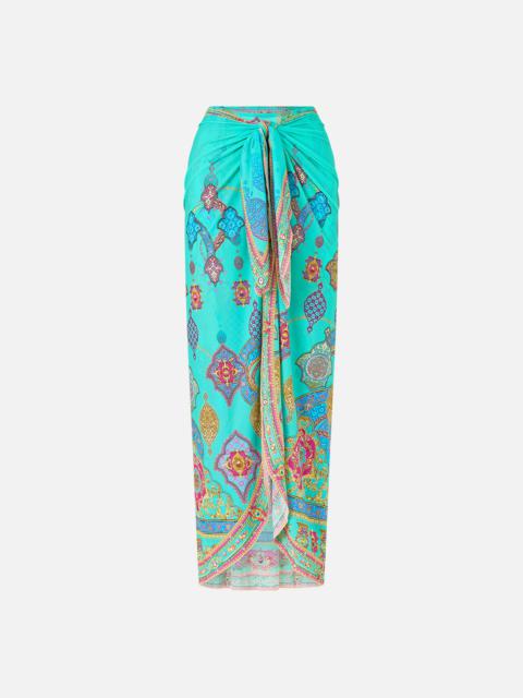 CAMILLA LAYERED MAXI SARONG WITH TIE FRONT THE CONCUBINES CORRIDOR