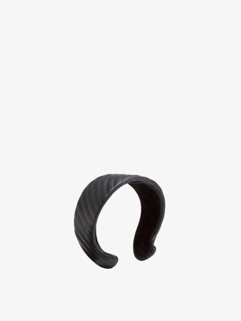 FENDI Black leather headband