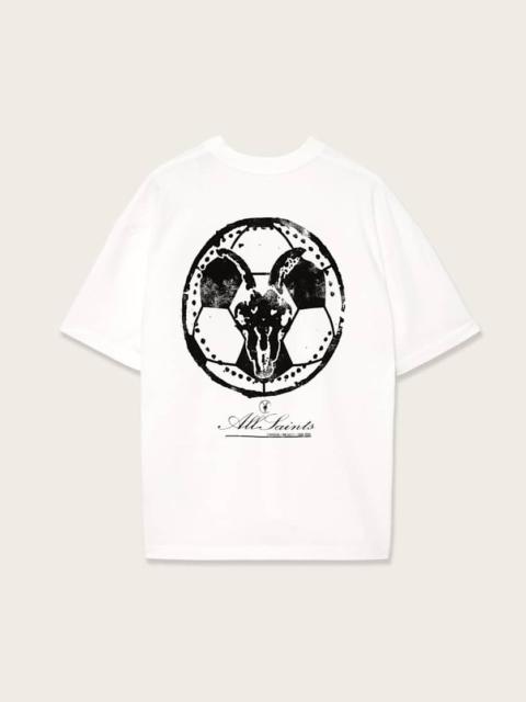 ALLSAINTS SKULLCUP TORONTO OVERSIZED SOCCER T-SHIRT