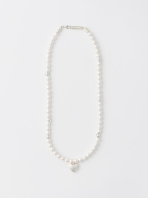 Ambush HEART CHARM PEARL NECKLACE