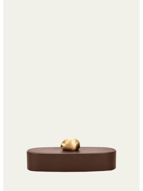 ASSOULINE Pebble Long Leather Trinket Box