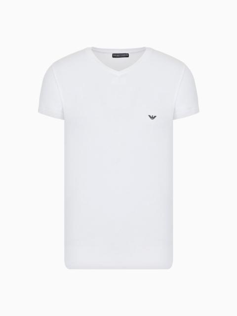 Basic V-neck underwear T-shirt