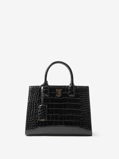 Burberry Mini Embossed Leather Frances Bag