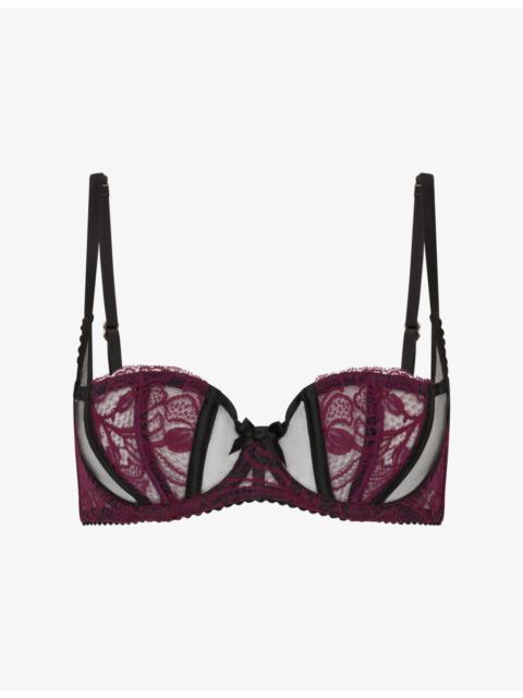 Agent Provocateur Rozlyn Underwired Mesh and Lace Bra