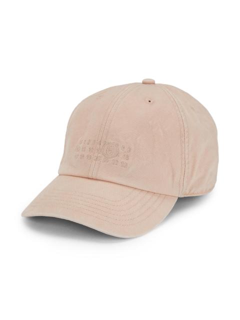 MM6 Maison Margiela Men's Logo Cotton Canvas Hat - Pink