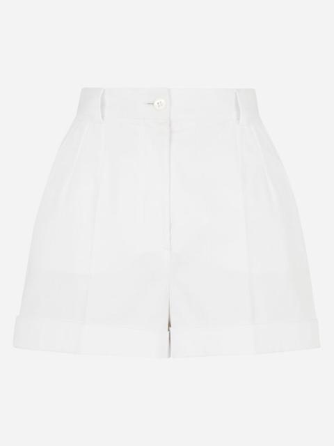 Gabardine shorts