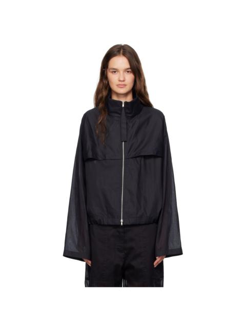 Jil Sander Black Cotton Muslin Jacket