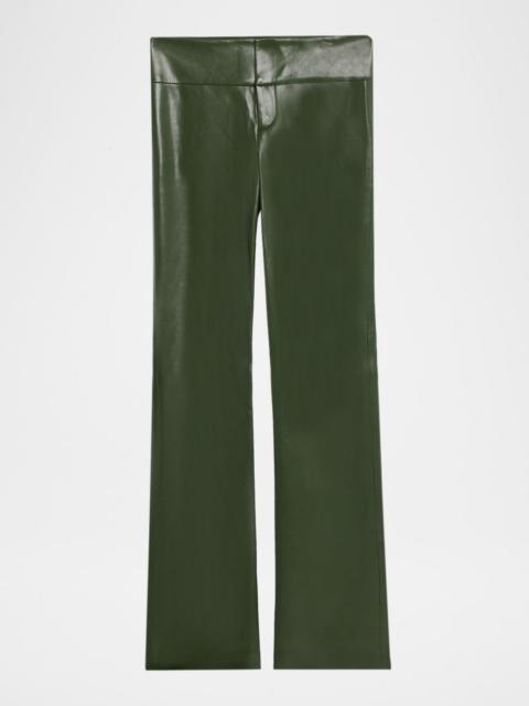 Alice + Olivia Olivia Vegan Leather Bootcut Pants