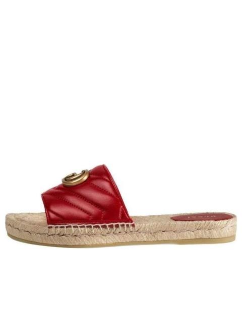 GUCCI (WMNS) Gucci G Shoe Red 573028-BKO00-6433