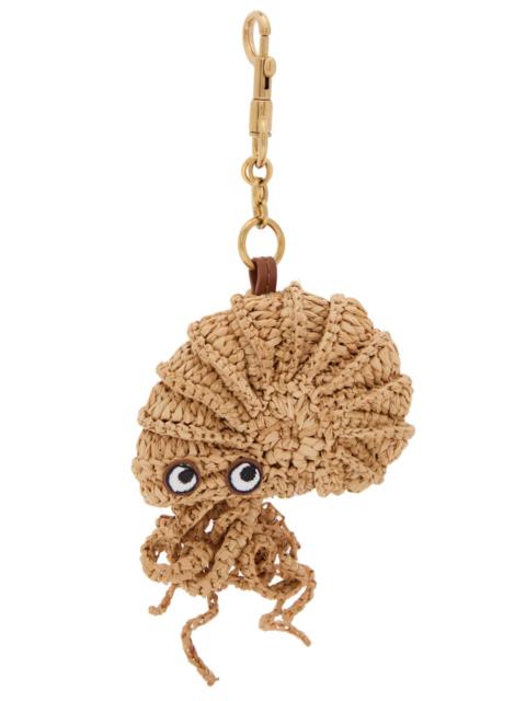Anya Hindmarch Anya Hindmarch Hermit Crab Raffia and Leather bag Charm