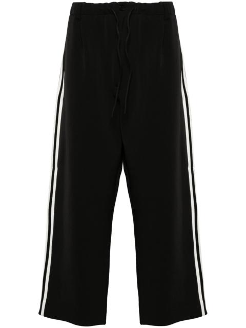 Y-3 3-stripe drawstring track pants