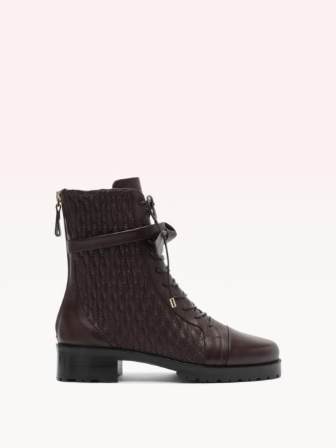 ALEXANDRE BIRMAN QUILTED CLARITA COMBAT 30 DARK PLUM
