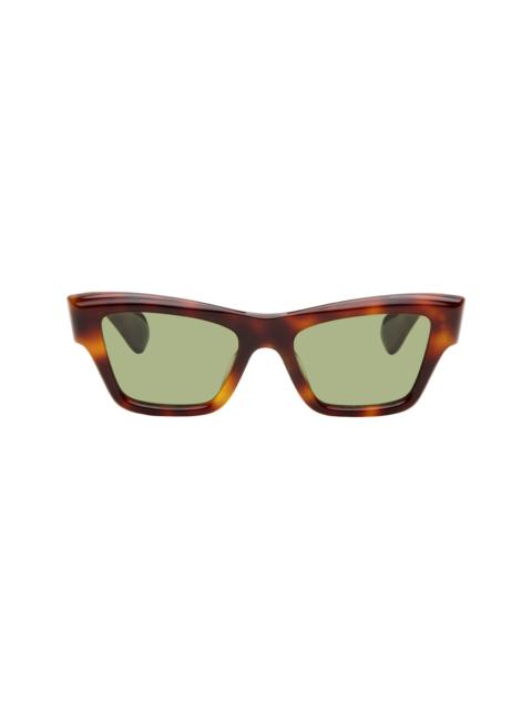 Jil Sander Brown Oliver Peoples 'Edition 3' Cat Eye Sunglasses