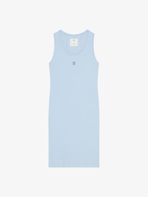 TANK DRESS IN COTTON WITH 4G DETAIL