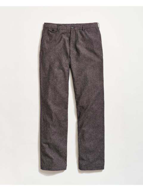 Billy Reid Chambray Flat Front Pant