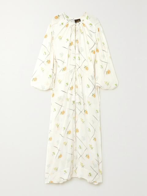 Loewe Floral-print Crepon Maxi Dress