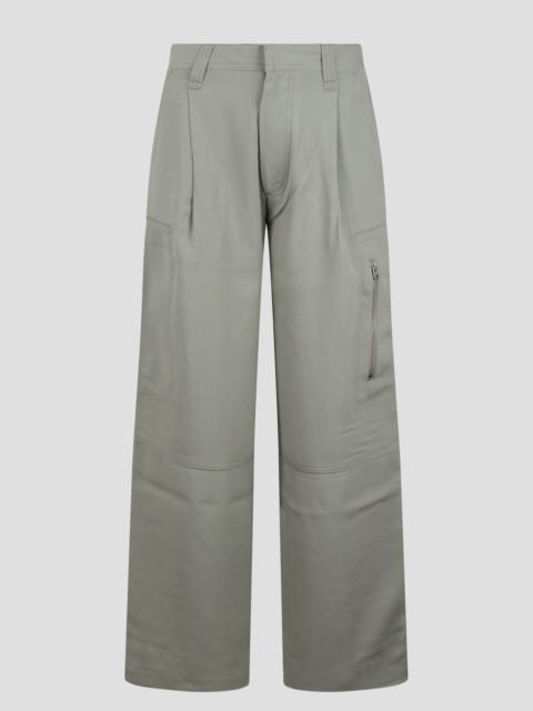 Crepe cargo trousers