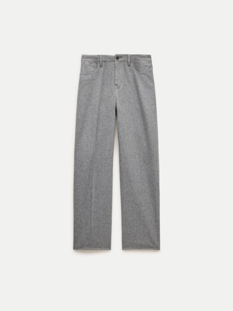 J.CREW Tapered trouser pant in wool-blend flannel