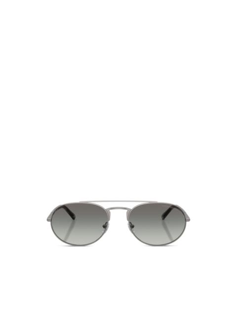 EMPORIO ARMANI round-frame double-bridge sunglasses