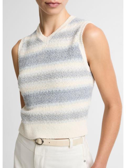 Vince Summer Fair Isle Silk-Blend Sweater Vest