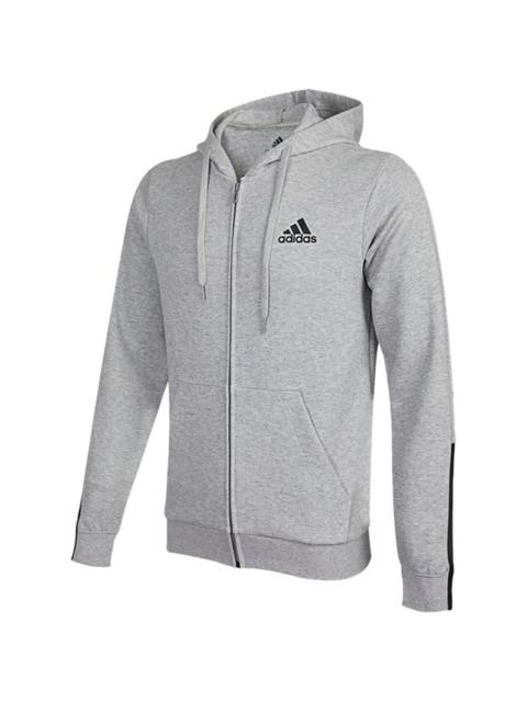 adidas 3-stripes zip-fastening hoodie