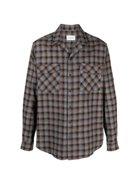 Holzweiler tartan-check cotton shirt