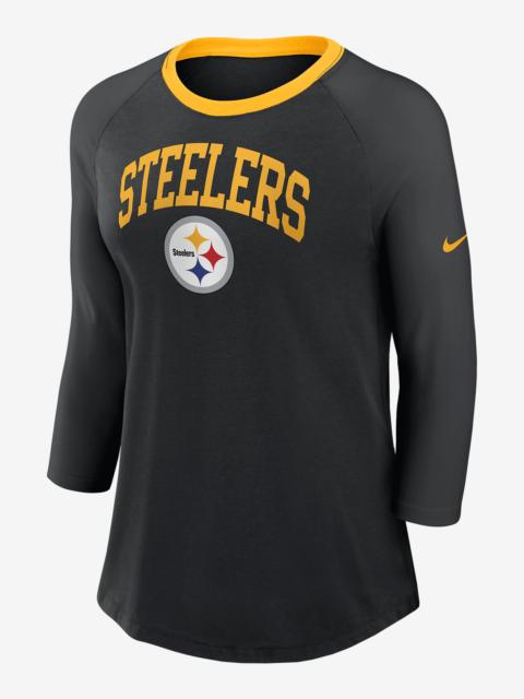Nike Pittsburgh Steelers Women's Nike NFL 3/4-Sleeve T-Shirt