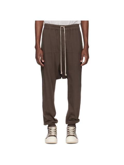 Rick Owens DRKSHDW Gray Temple Drawstring Sweatpants