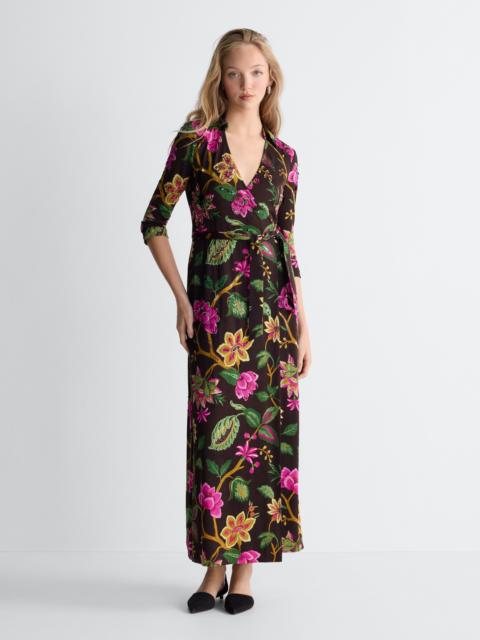 DIANE VON FURSTENBERG Abigail Maxi Embellished Wrap Dress