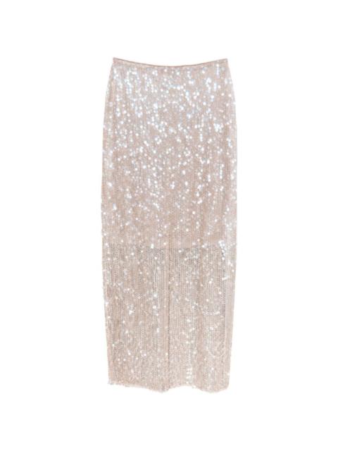 VERONICA BEARD sequin embellished midi skirt