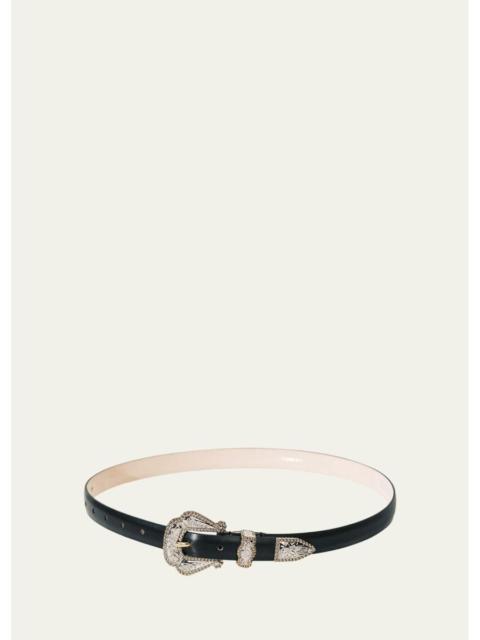 DÉHANCHE Santo Mixed Metal Leather Belt