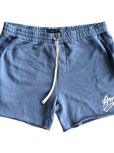 AMIRI 22 Logo Shorts "Blue & White" SS23MJG008 369