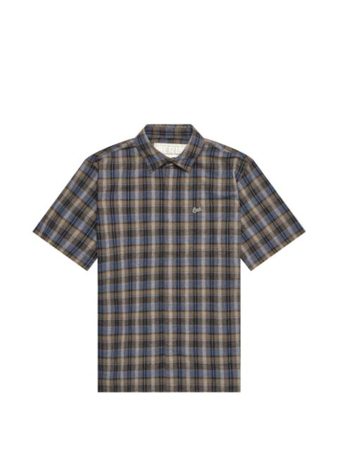 ERL check-print short-sleeve shirt