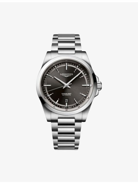 Longines L3.830.4.52.6 Conquest Stainless-Steel 41mm Automatic Watch