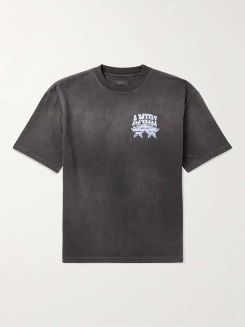 AMIRI Championship Logo-Print Stretch-Cotton Jersey T-Shirt