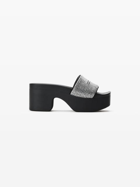 Alexander Wang AW CRYSTAL PLATFORM SLIDE