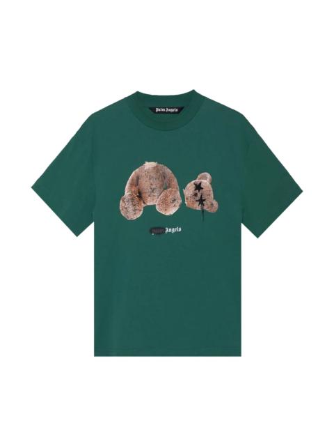 Palm Angels Spray Bear Classic Tee 'Forest Green'