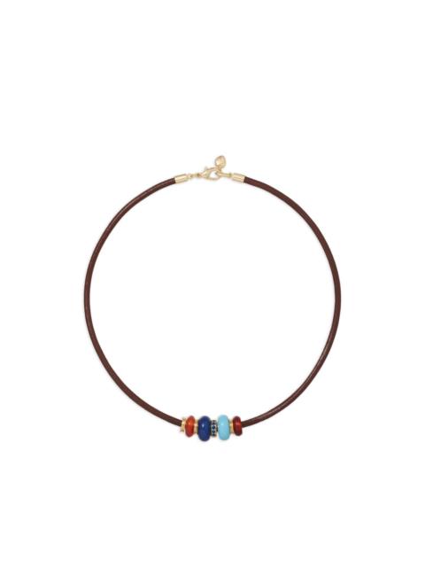 ROXANNE ASSOULIN The Leather Stone Slider necklace