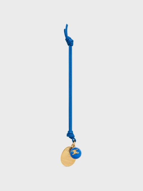 CELINE MAISON CELINE MEDALLION CHARM IN SMOOTH LAMBSKIN AND METAL