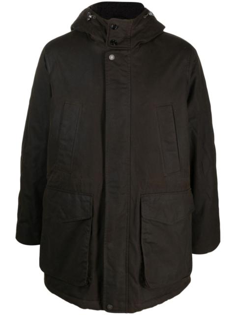 Baracuta hooded press-stud coat