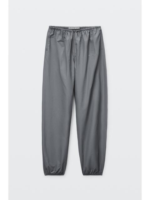 Alexander Wang crystal hotfix drawcord mid-rise track pant