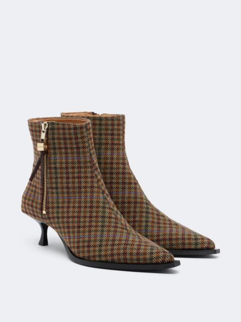 GANNI Anna checked ankle boots